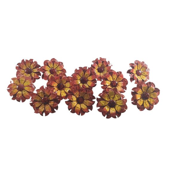 Pier One Imports Other - Set of 12 Pier One Imports Sunflower Napkin Rings Thanksgiving Fall Autumn Flora